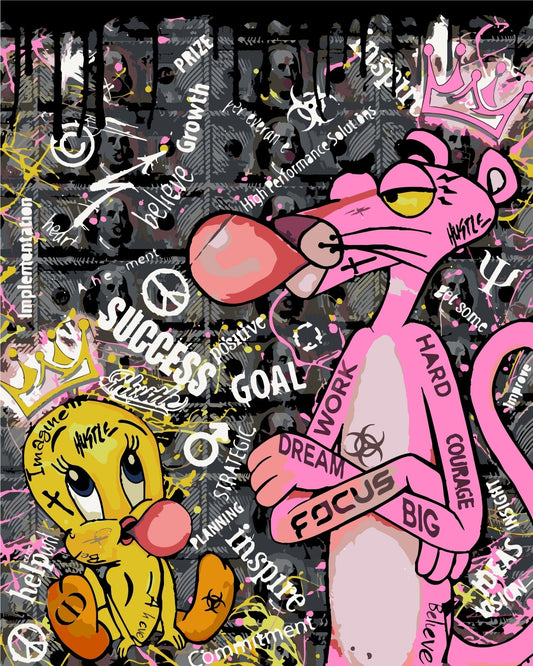 PAINT BY NUMBERS | POP ART PANTHER