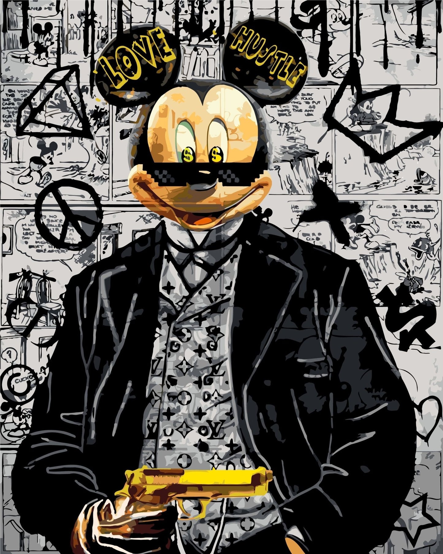 PAINT BY NUMBERS | POP ART PANTHER
