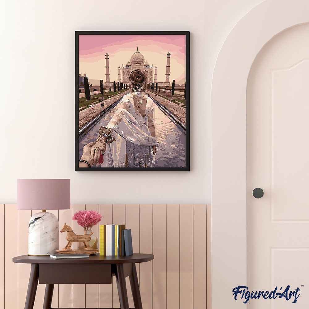 Romantic Stroll Taj Mahal