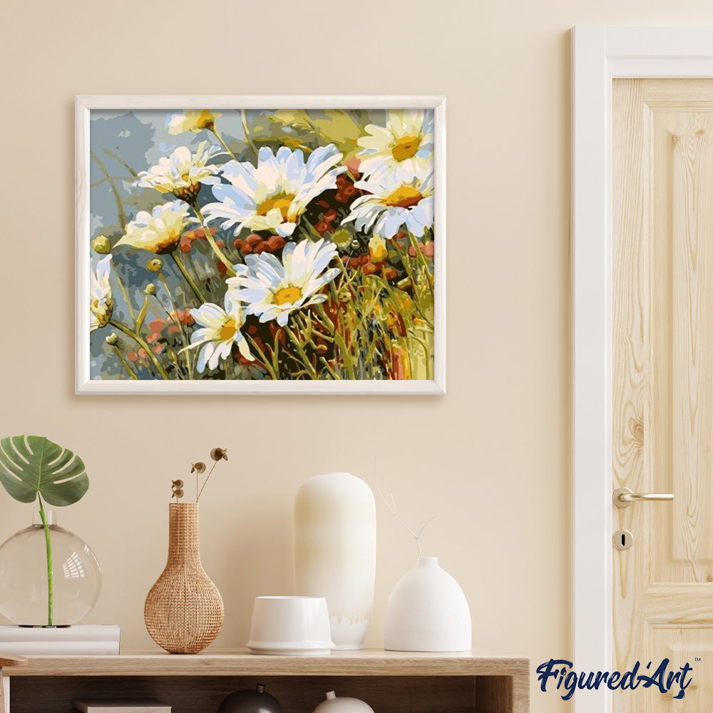 Field of Daisies in Spring