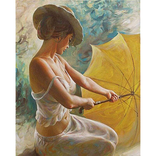 Sexy woman with Umbrella