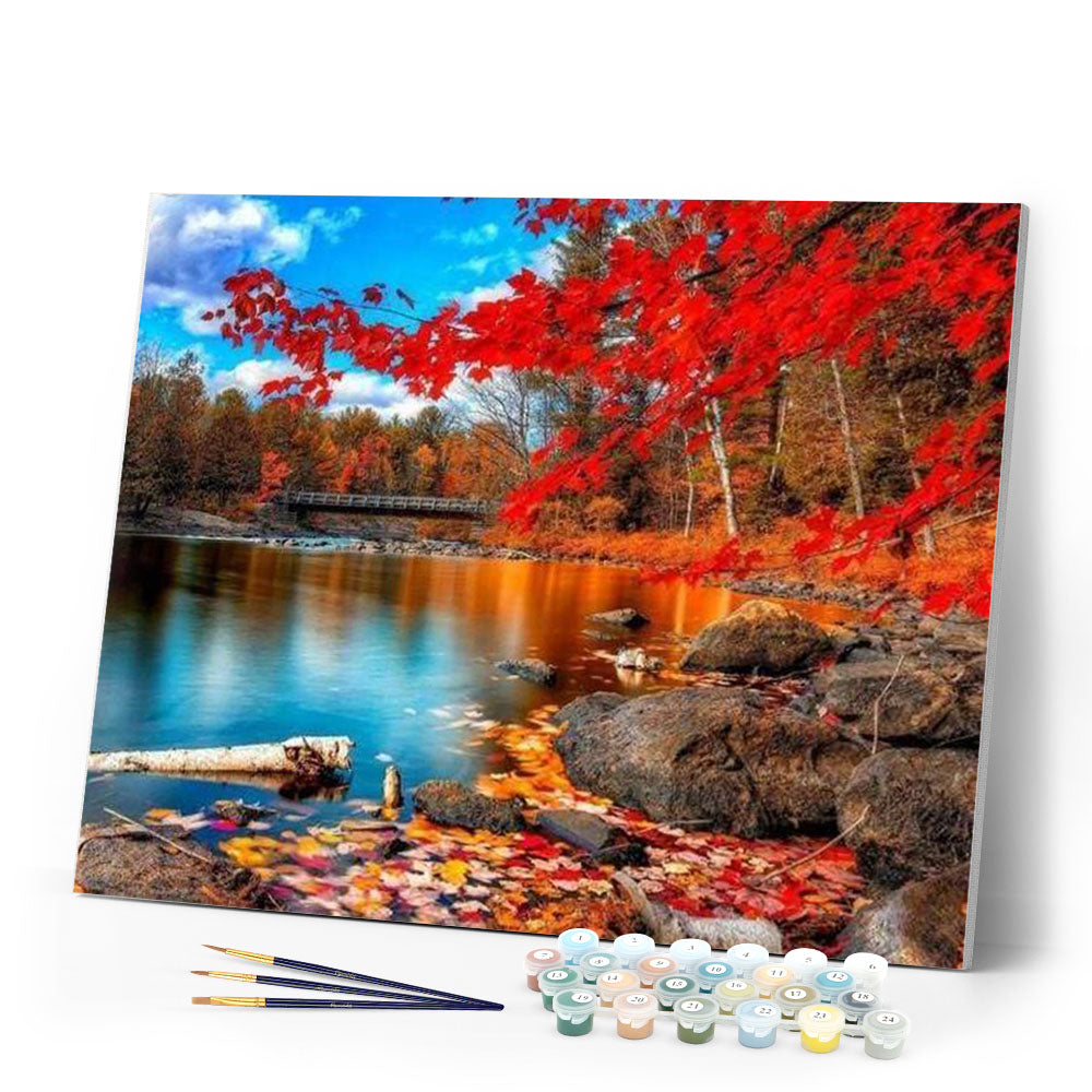 River and Autumn Forest