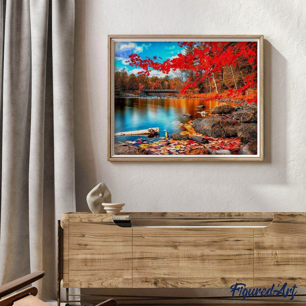 River and Autumn Forest
