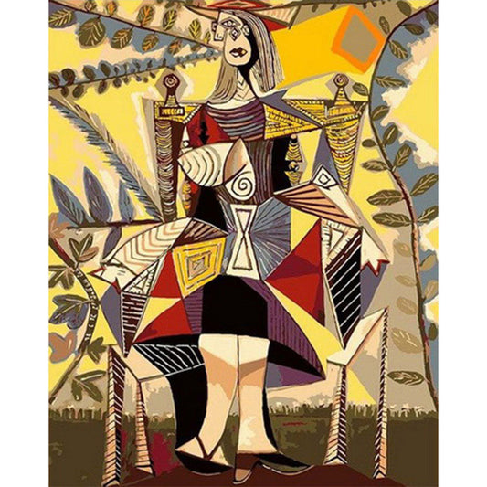 Woman Sitting on a Chair