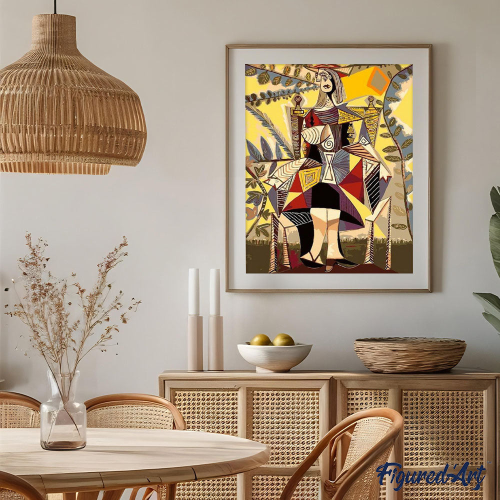 Woman Sitting on a Chair