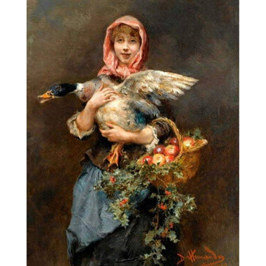 Woman and Duck