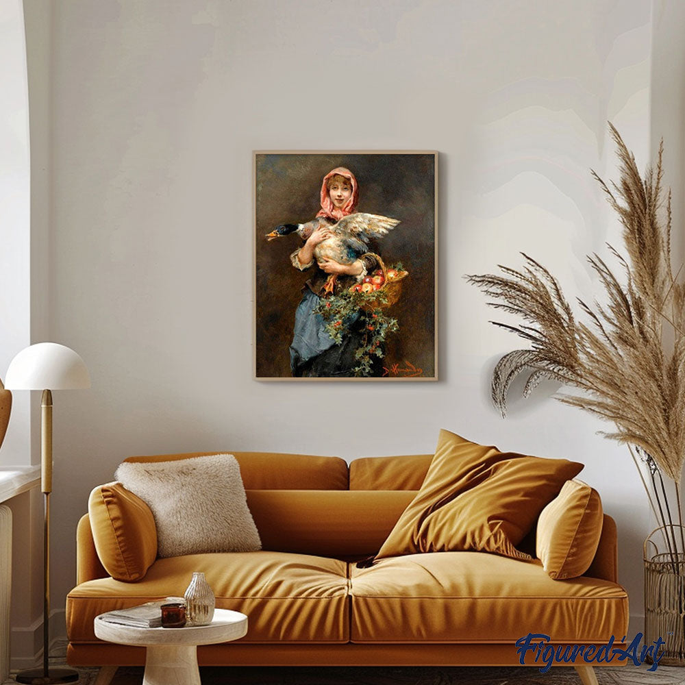 Woman and Duck