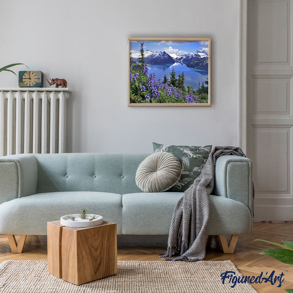 Flowers and Mountain