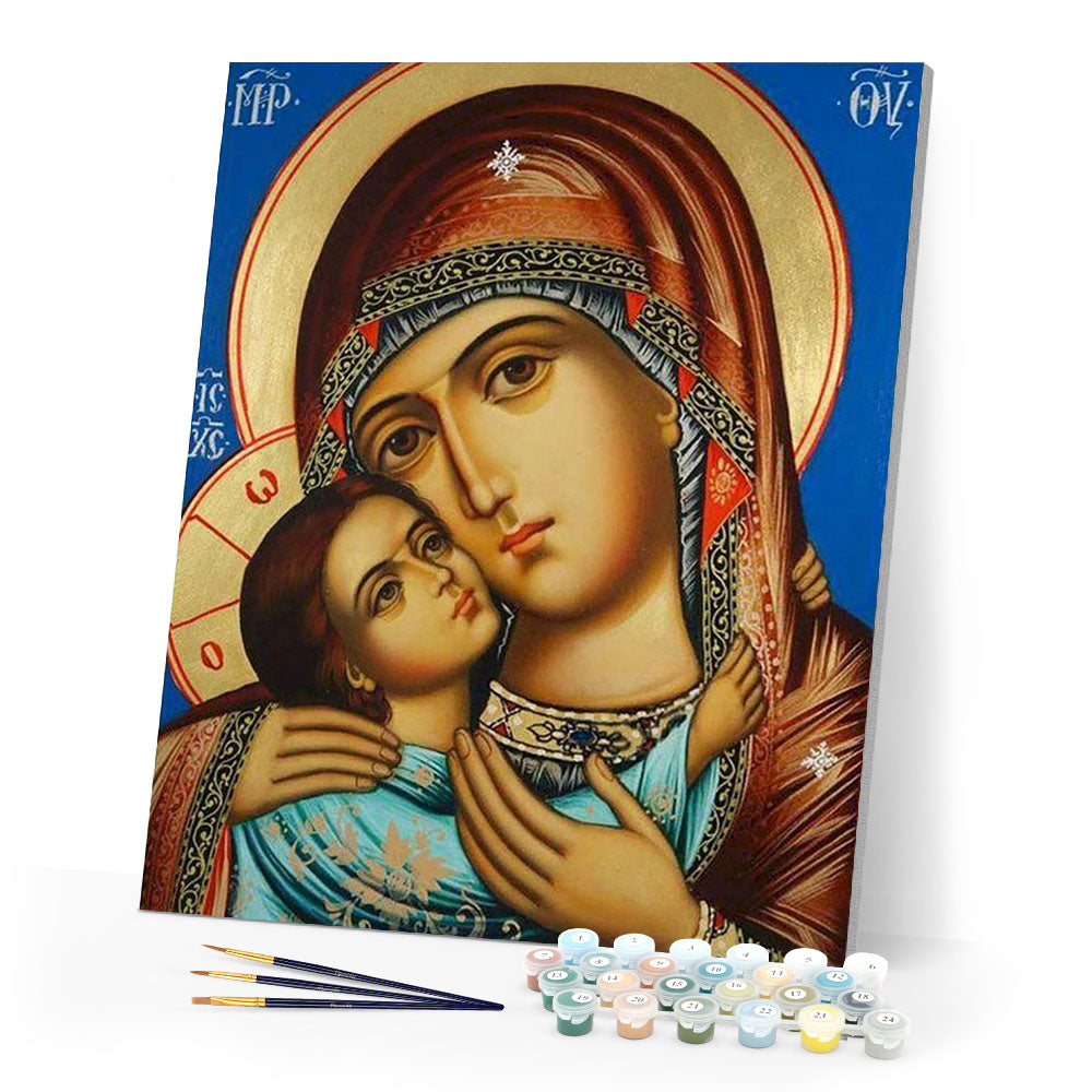 Virgin and Child Painting
