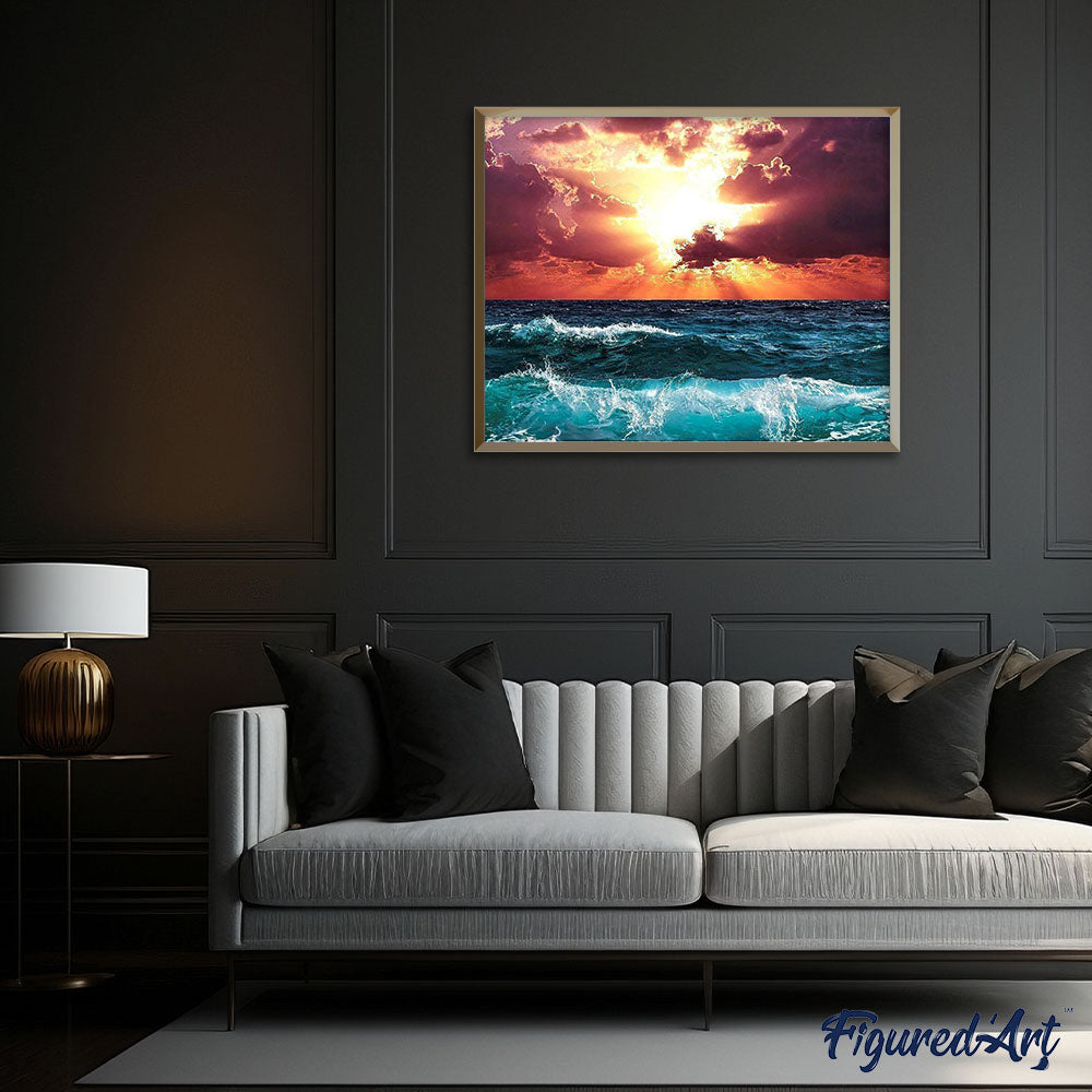 Waves and Beautiful Sky