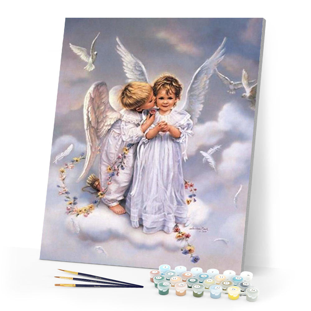 Two Angels and Doves