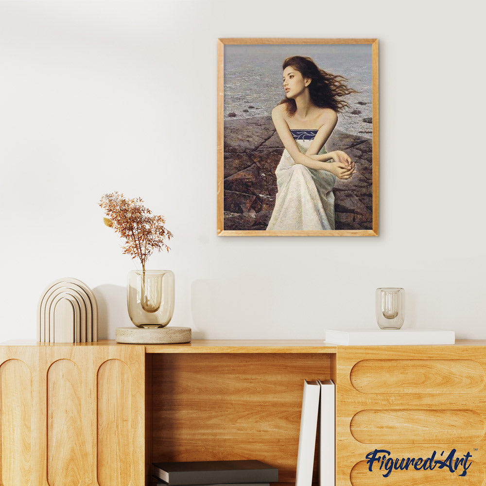 Woman on Rocks at the Beach