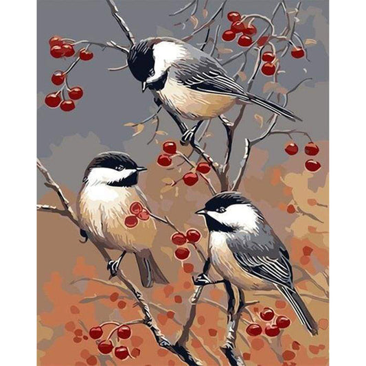 Birds and Fruit Tree