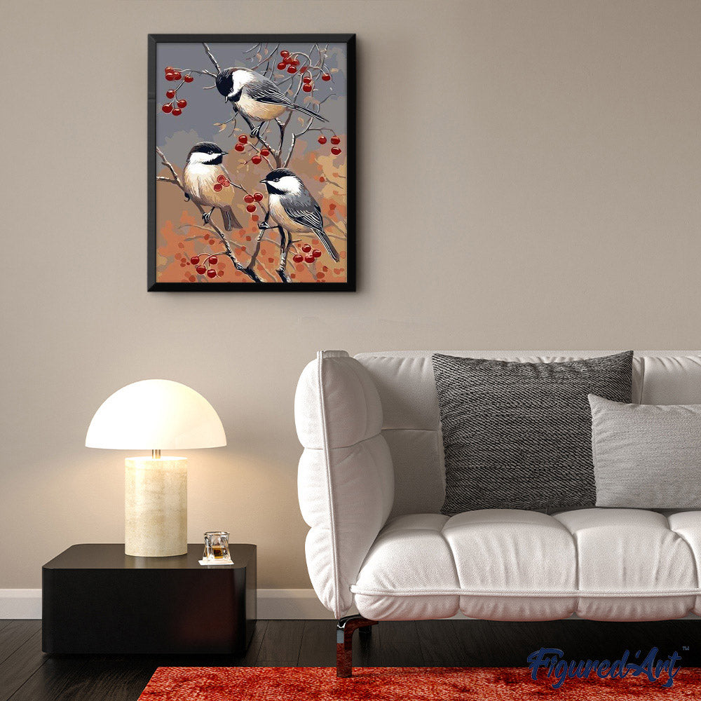 Birds and Fruit Tree