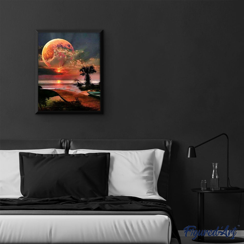 Full Moon and beach front