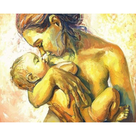 Nude Mother and Child
