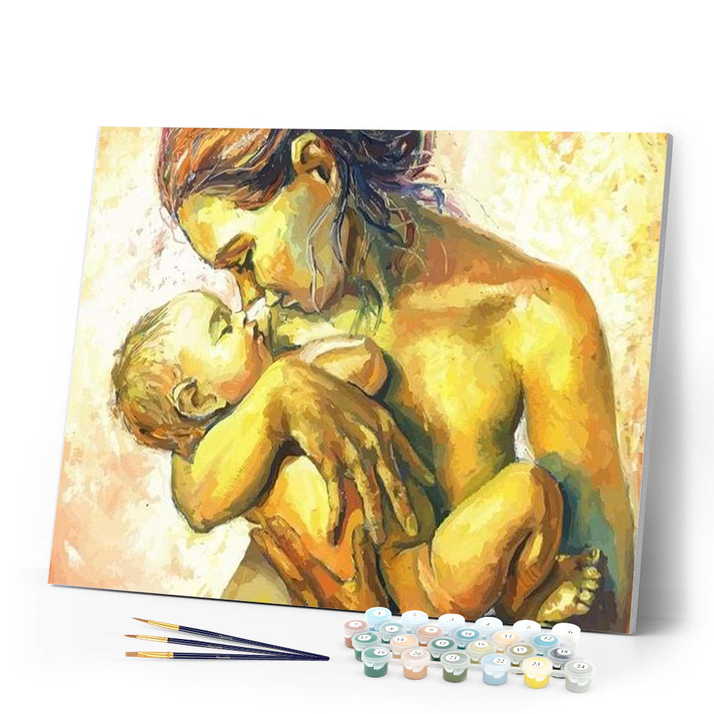 Nude Mother and Child