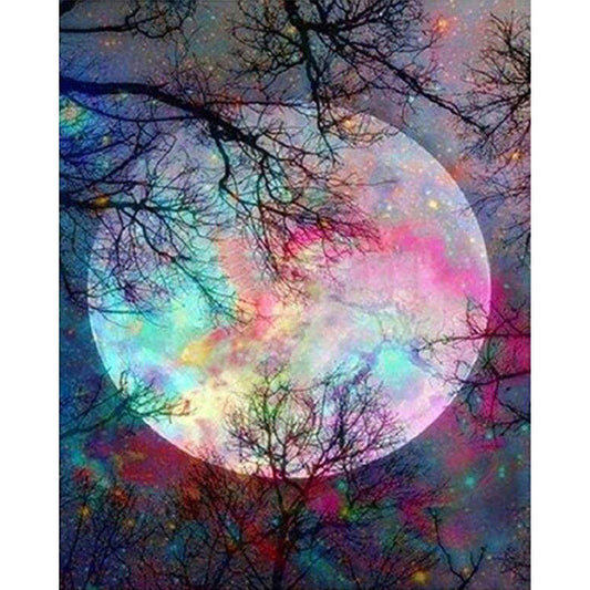 Full Moon with colorful reflections