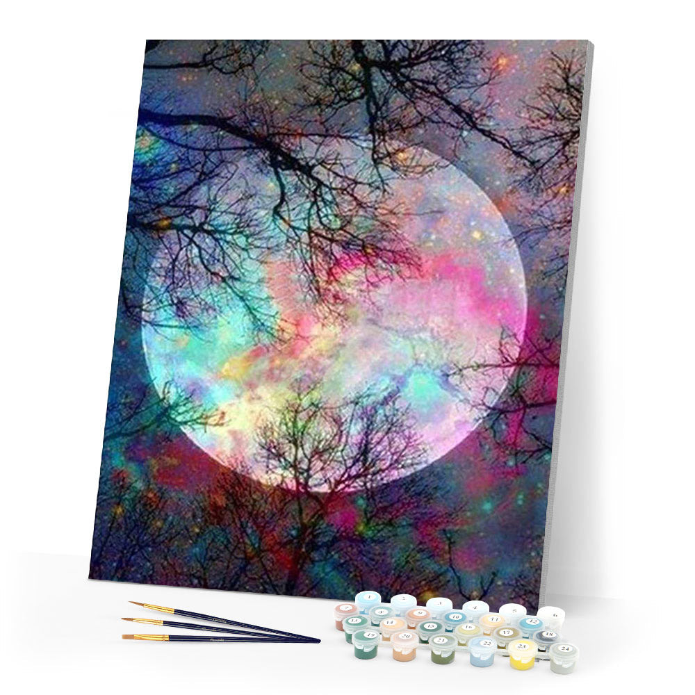 Full Moon with colorful reflections