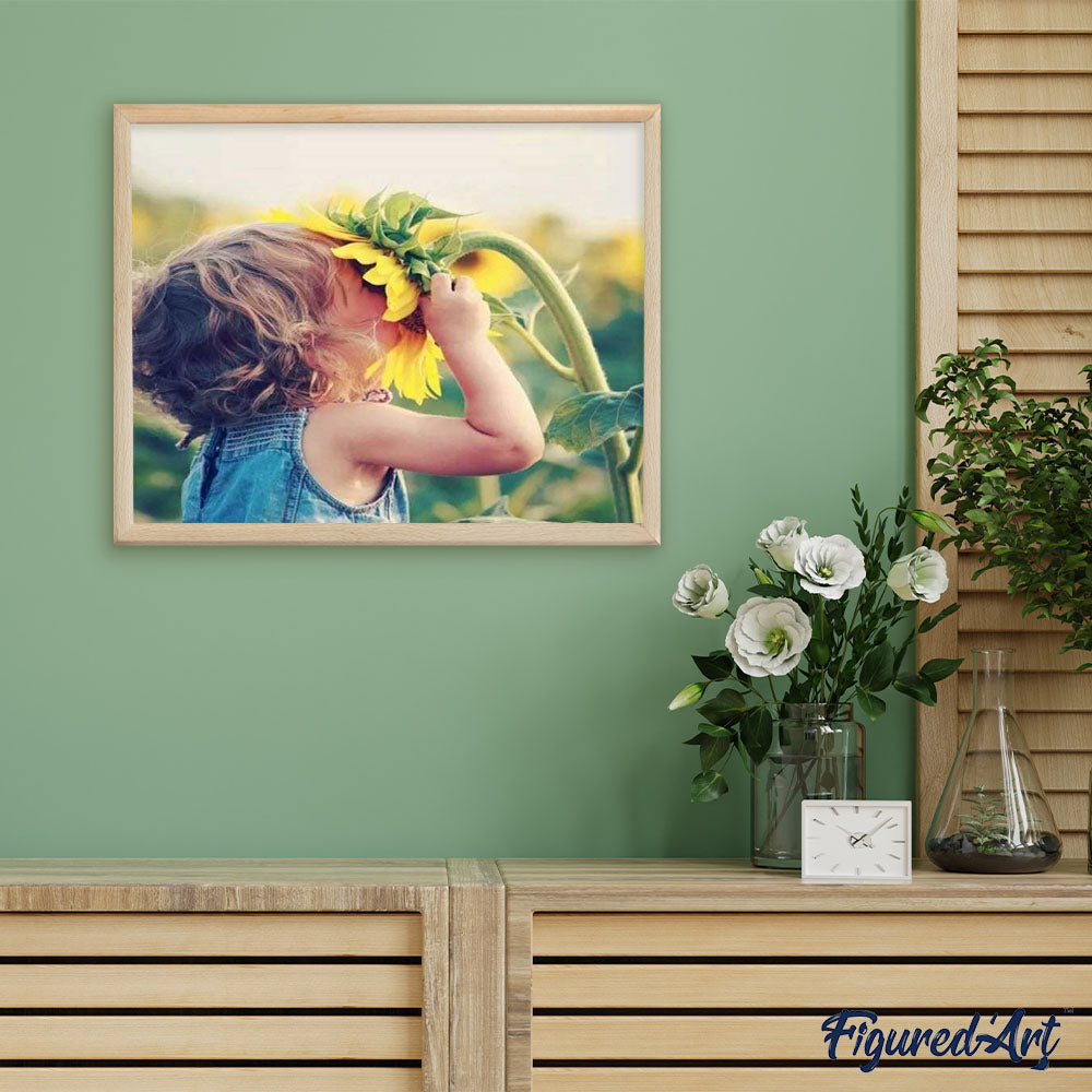 Girl and Flower