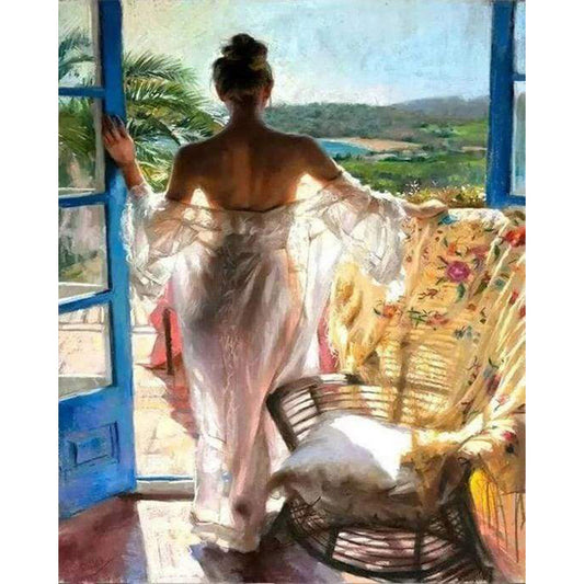 Sexy women near the Window