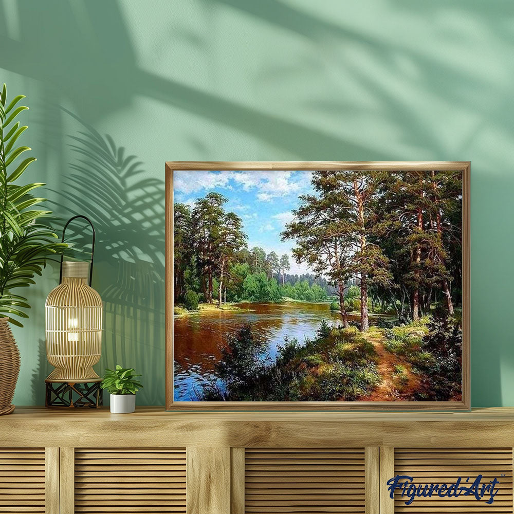 Forest landscape Summer time