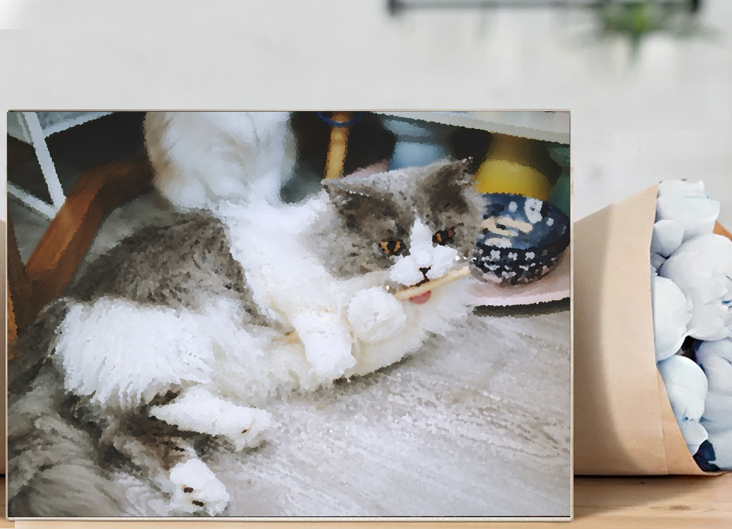 Custom Paint by Numbers, Personalized Art from Your Photo on Canvas, Pet Portrait, Dogs, Cats, Personalized Gift