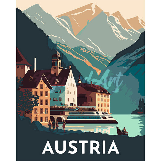 Travel Poster Hallstatt