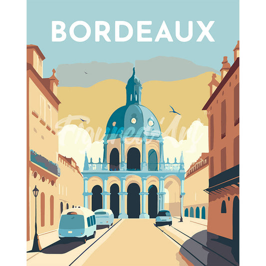 Travel Poster Bordeaux