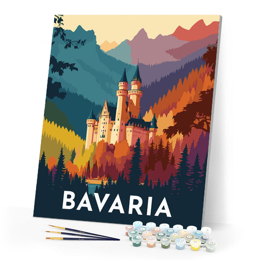 Travel Poster Bavaria