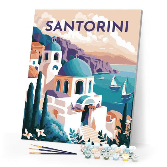 Travel Poster Santorini