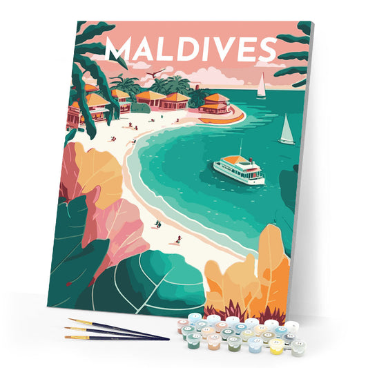 Travel Poster Maldives
