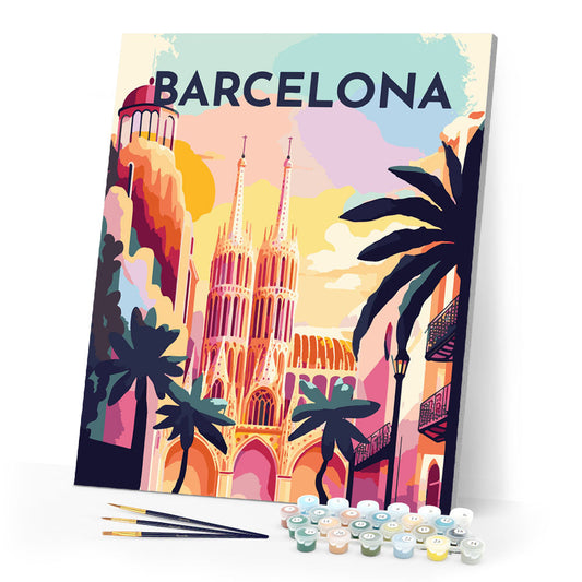 Travel Poster Barcelona