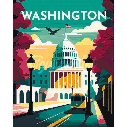 Travel Poster Washington