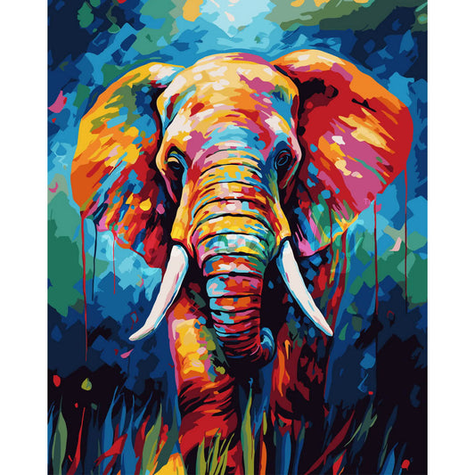 Colorful Abstract Elephant