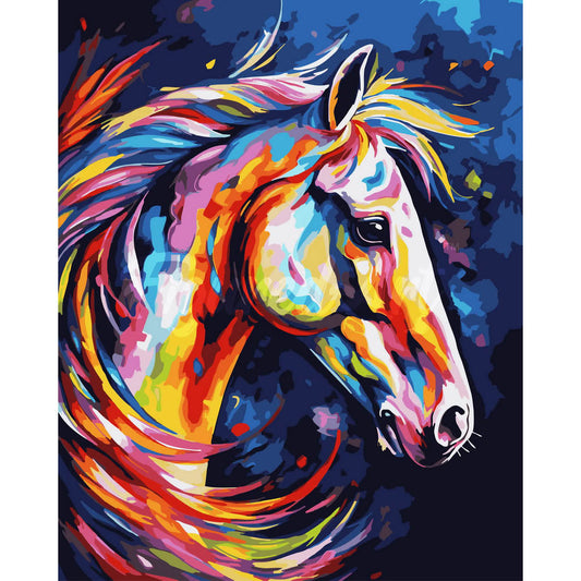 Colorful Abstract Horse