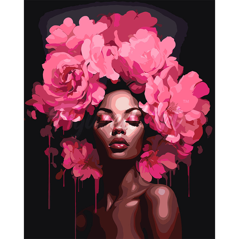 Peonies Hair Lady