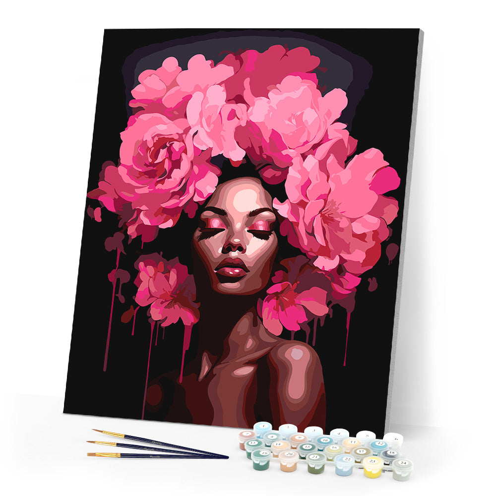 Peonies Hair Lady