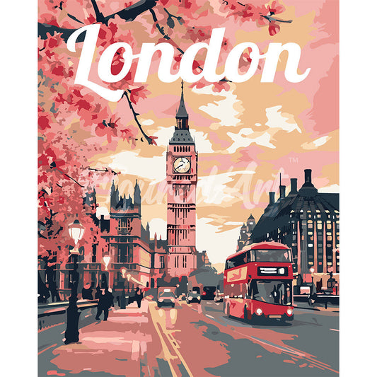 Travel Poster London in Bloom