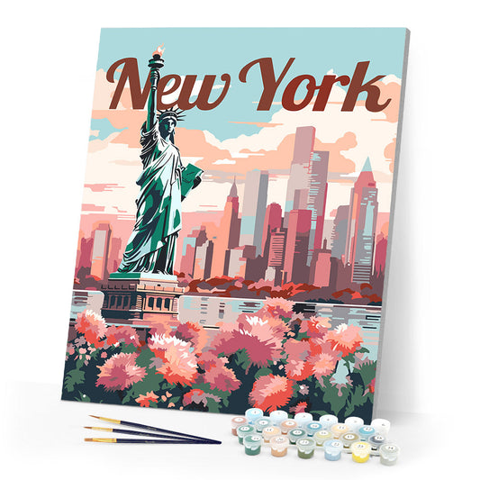Travel Poster New York in Bloom