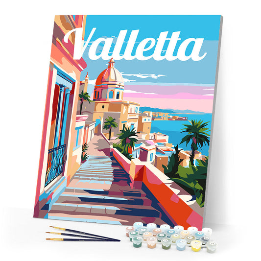 Travel Poster Valletta Malta