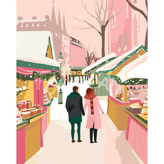 Couple at Christmas Market