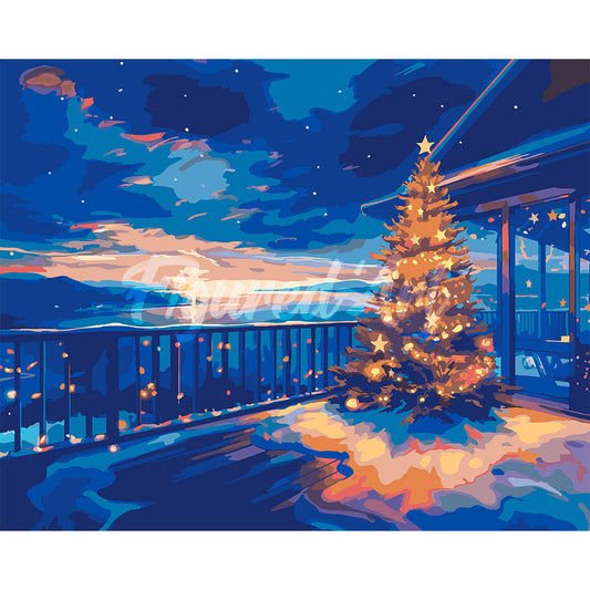 Twinkling Christmas Terrace