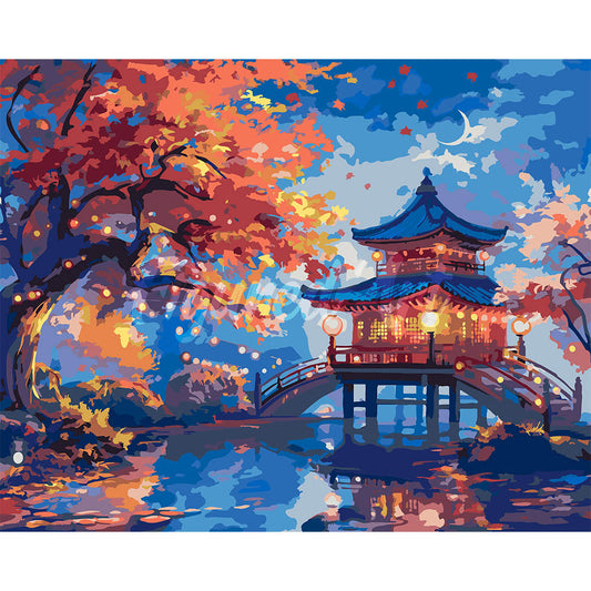 Pagoda on a Fall Night