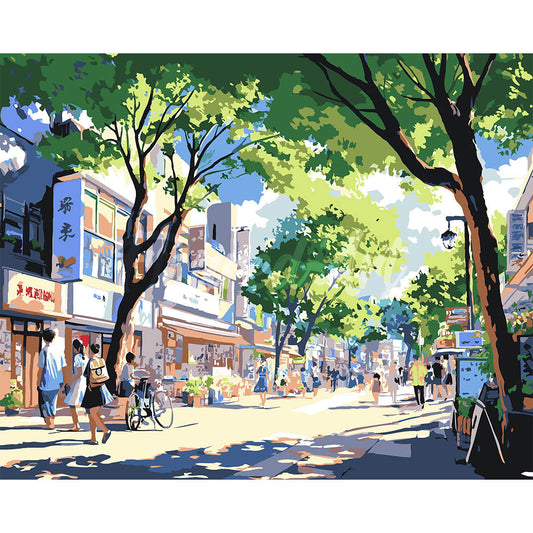 Local Market Street in Japan