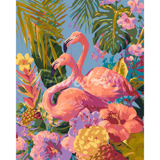 Twin Flamingos