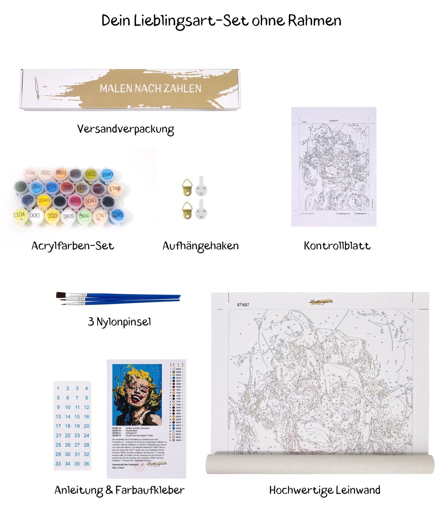 PAINT BY NUMBERS | POP ART EINSTEIN