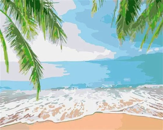 Coconut Trees and Sea