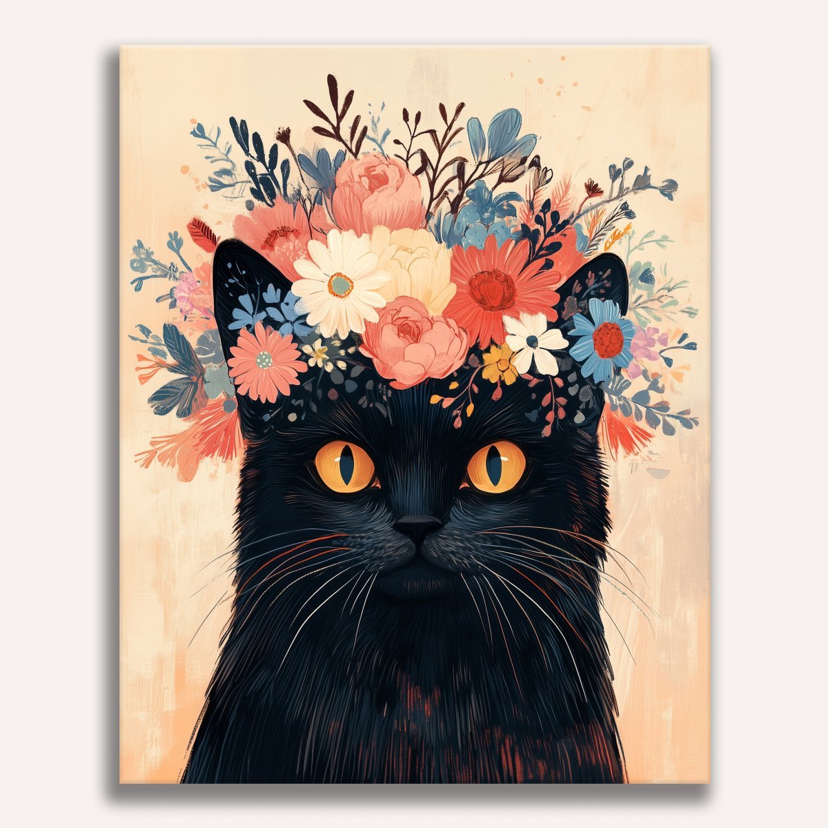 Flower Crowned Cat