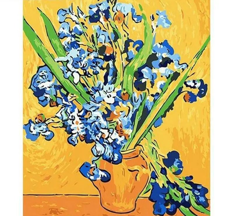Painting Of Flowers In A Vase